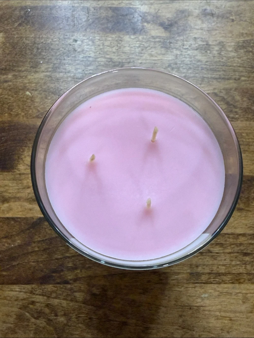 Bath & Body Works Lavender Macaron 3-Wick Candle with Pink and Gold Accents, NWT